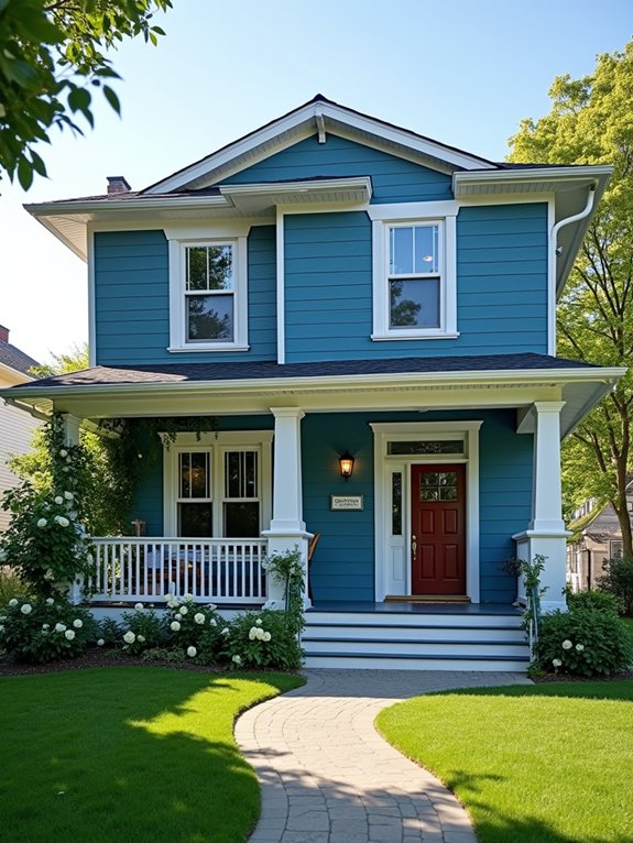 cerulean blue suburban charm