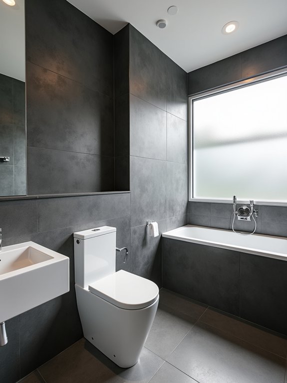 charcoal gray bright white elegance