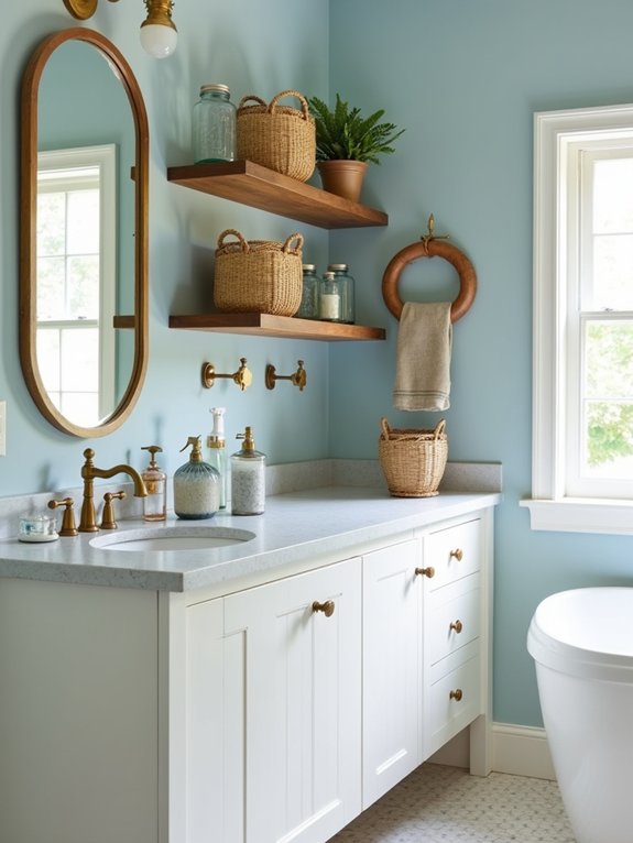 charming bathroom storage solutions