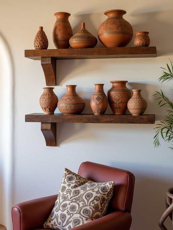 charming clay pot displays