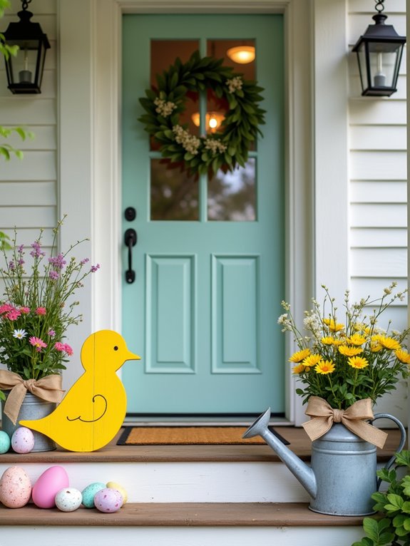 charming easter chick displays