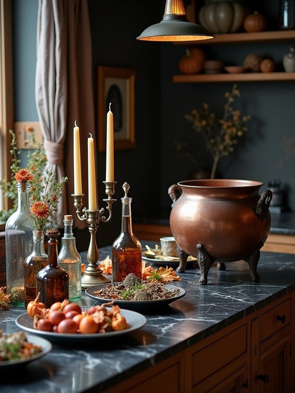 charming halloween kitchen vignettes