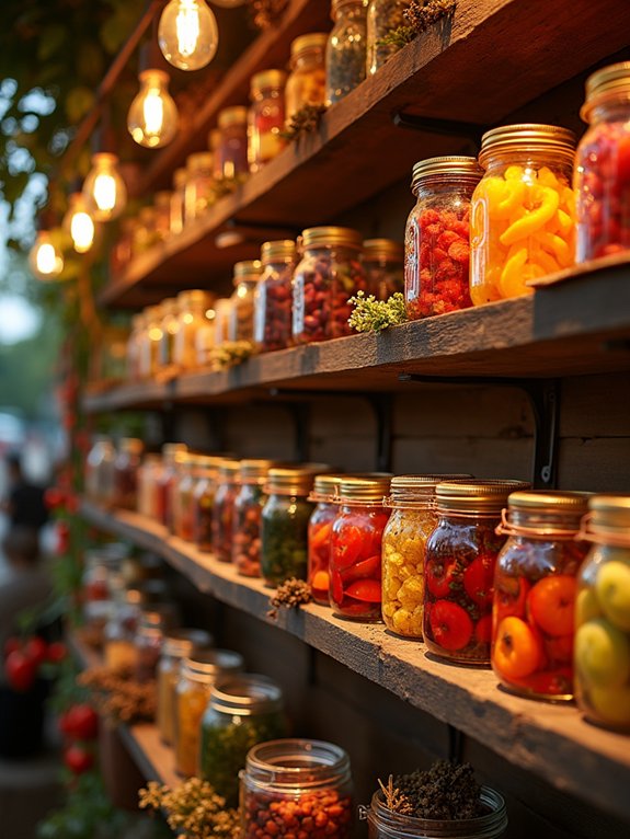 charming mason jar displays