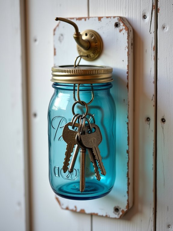 charming mason jar organizer