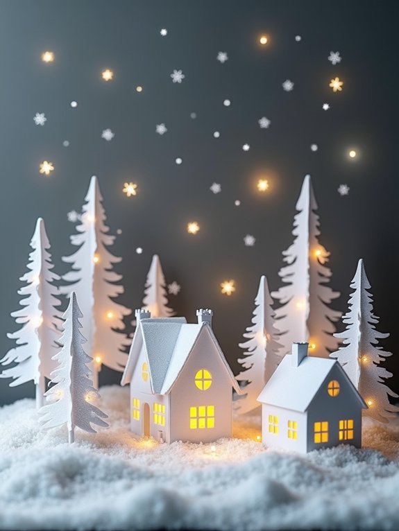 charming paper craft village