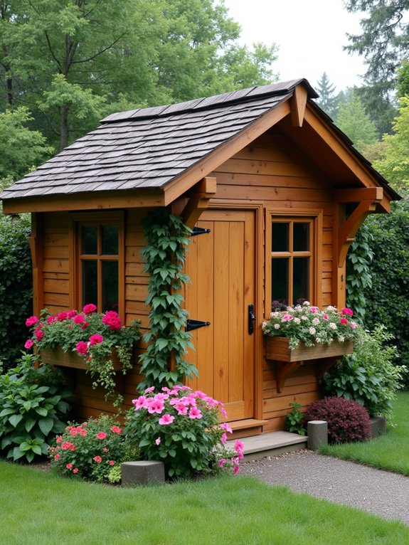 charming rustic garden shed