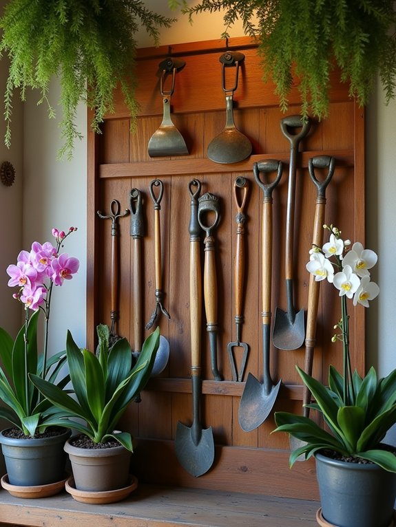 charming vintage garden display