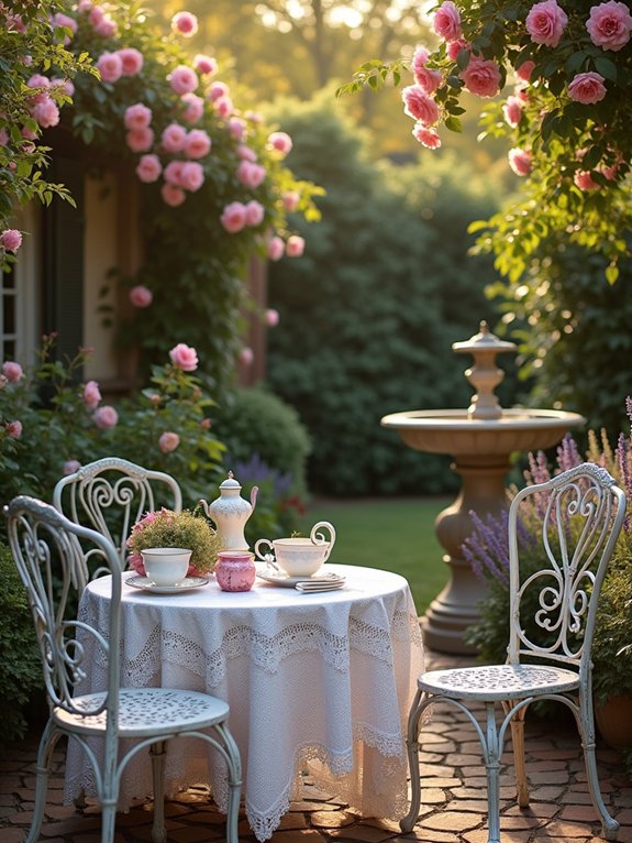 charming vintage tea garden