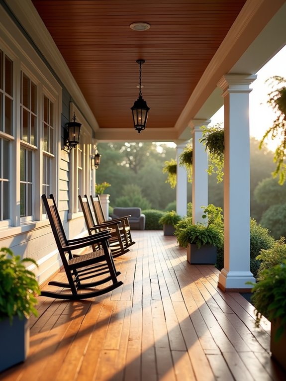charming wraparound porch oasis
