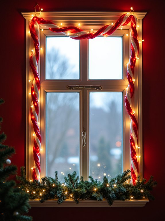 cheerful holiday window decorations