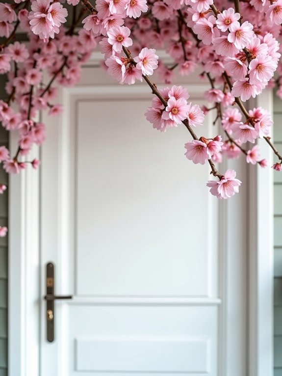 cherry blossom door display