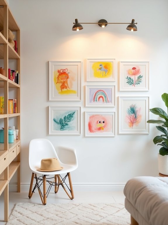 children s art display gallery