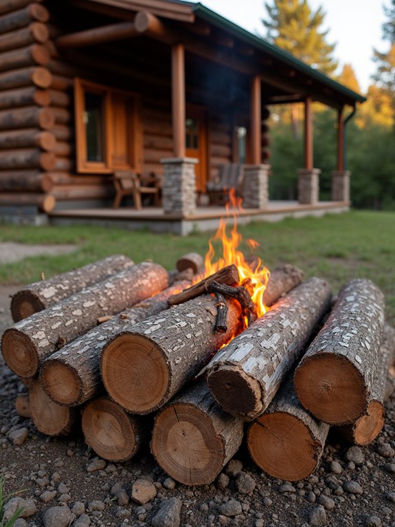 circular firewood display feature