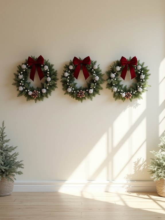classic christmas wreath display