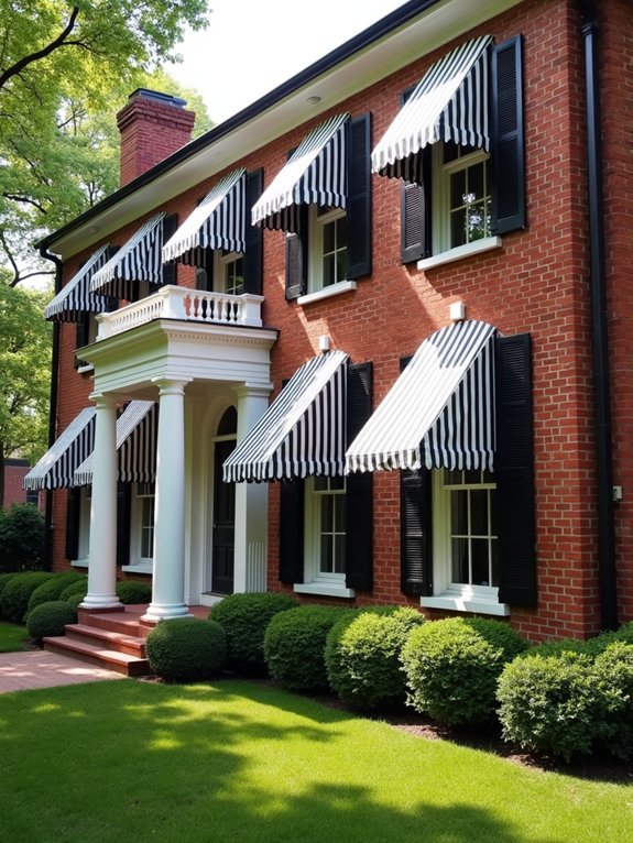 classic colonial window awnings