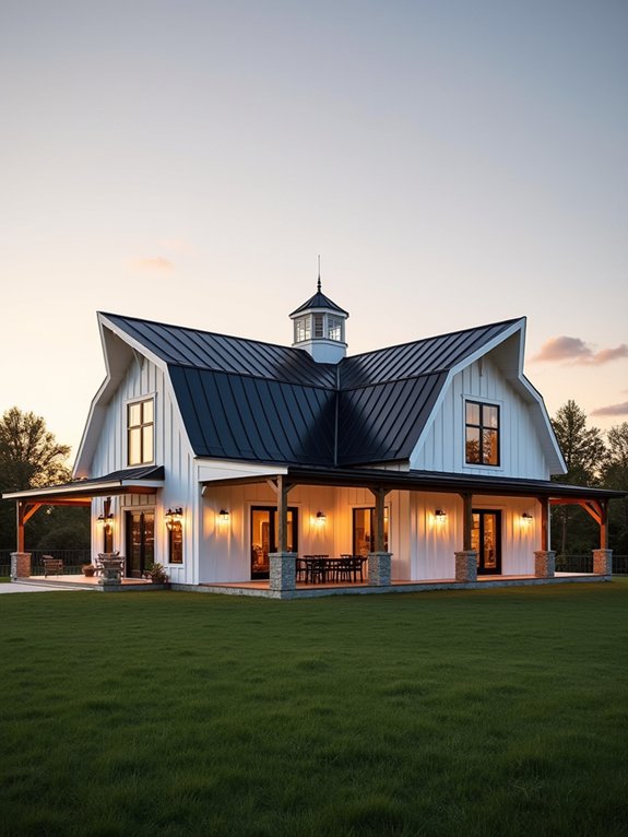 classic farmhouse wraparound porch