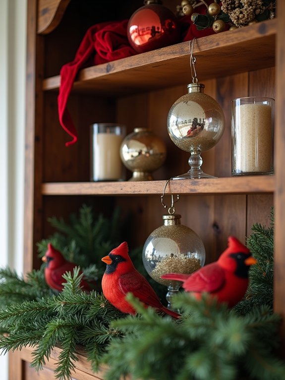 classic festive shelf displays