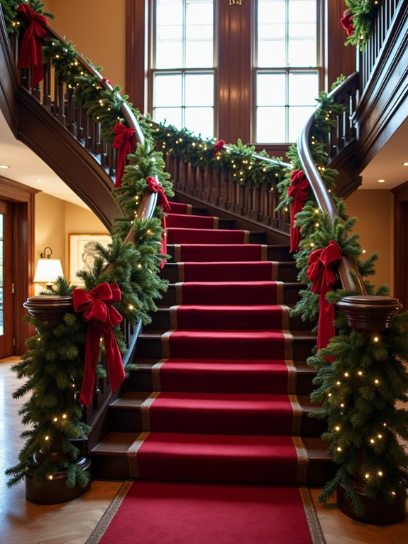 classic garland with bows