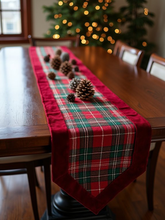 classic tartan velvet elegance