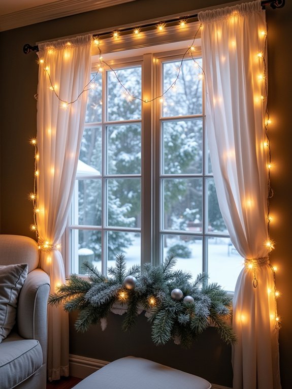 classic white window lights
