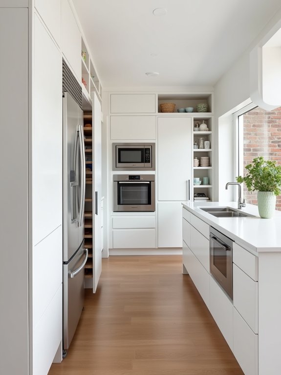 clever hidden kitchen storage