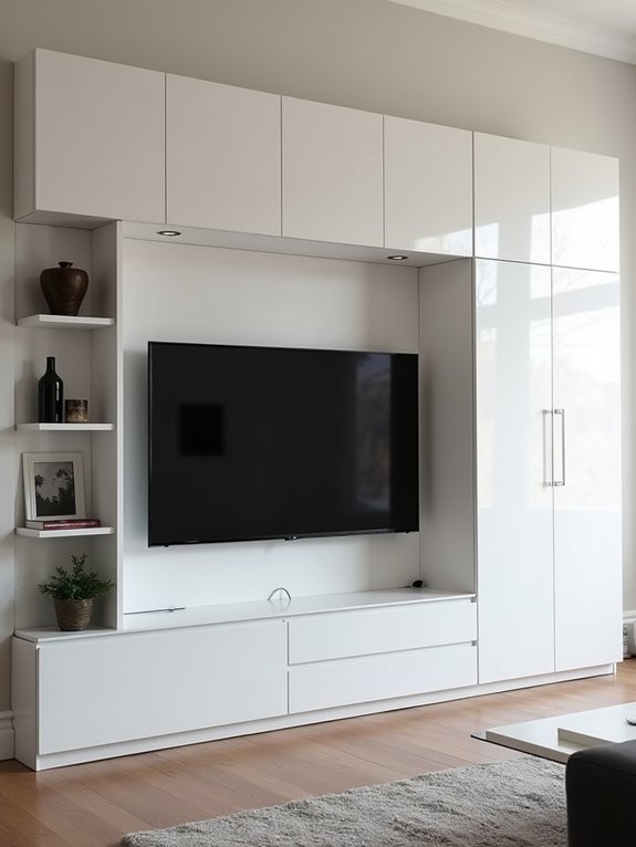 clutter free media center organization