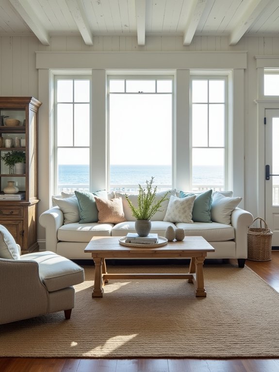 coastal charm through distressing