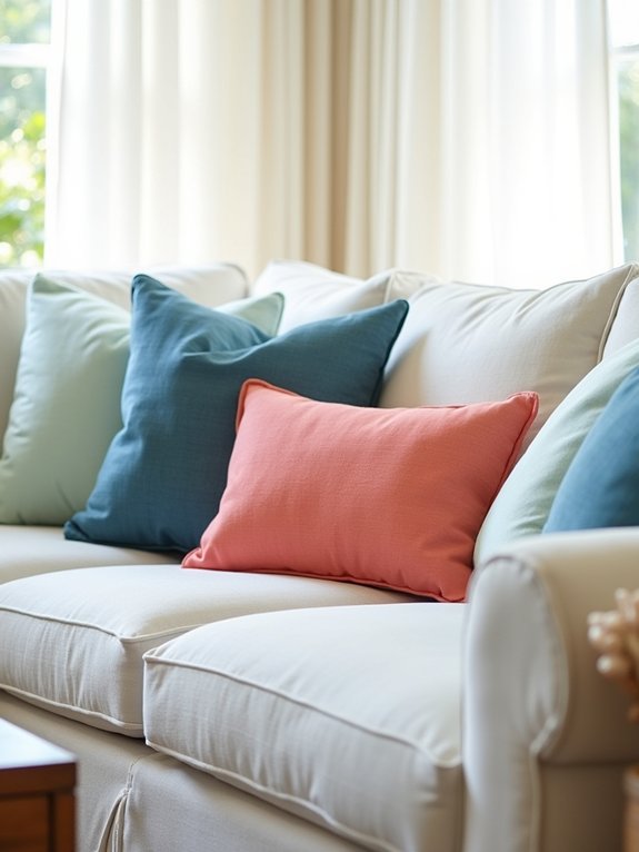 coastal charm throw pillows