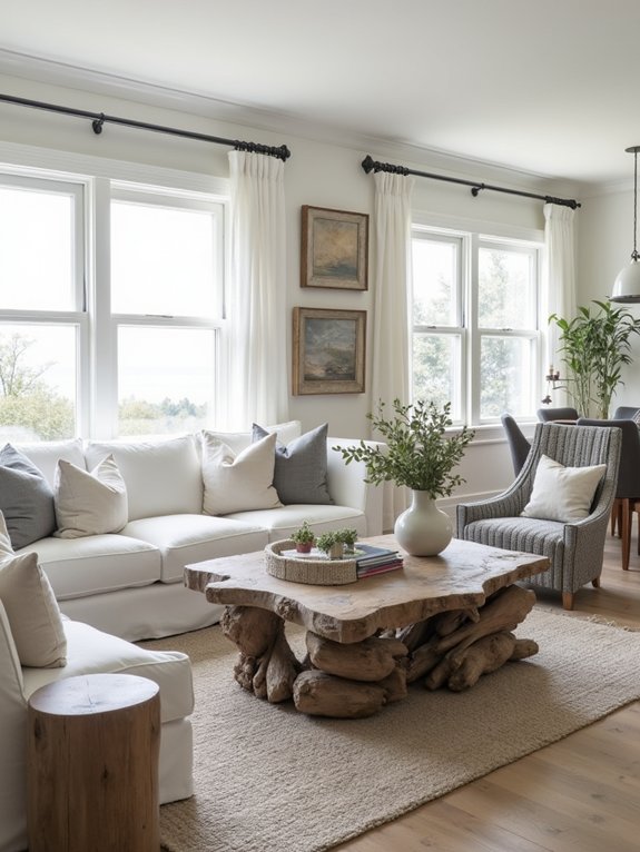 coastal driftwood furniture elegance
