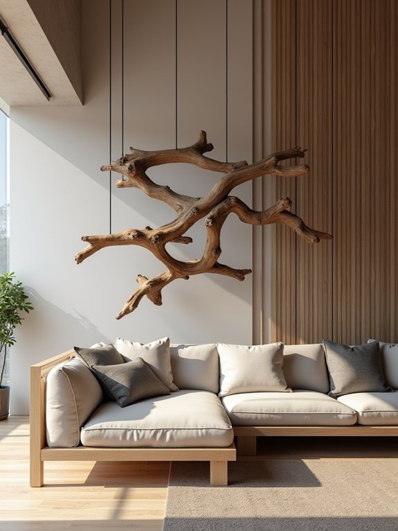 coastal driftwood room divider