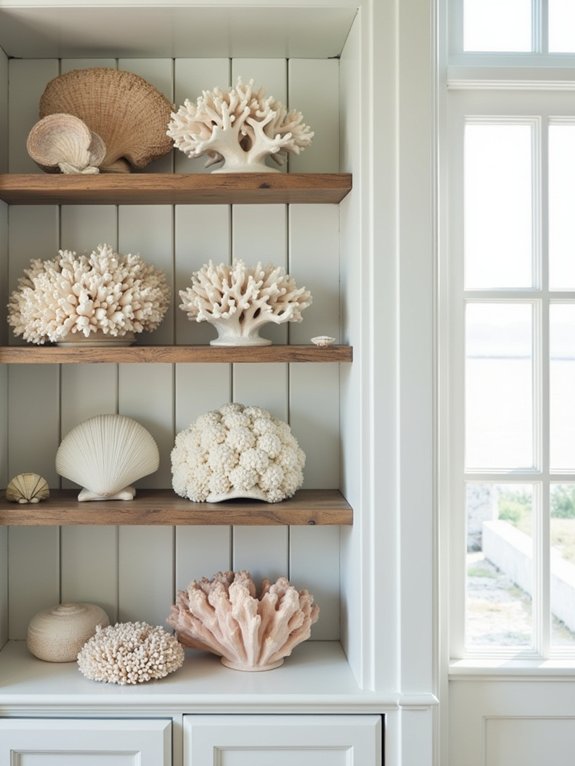 coastal home shell decor