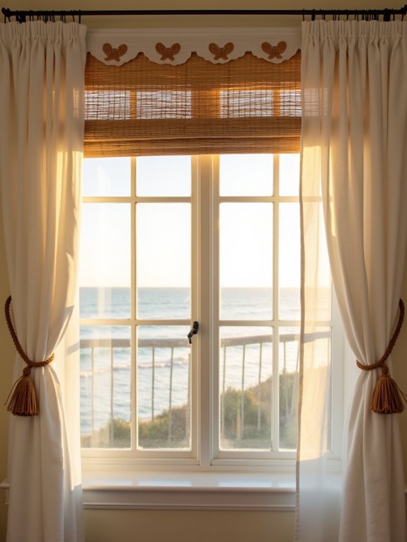 coastal inspired window treatments