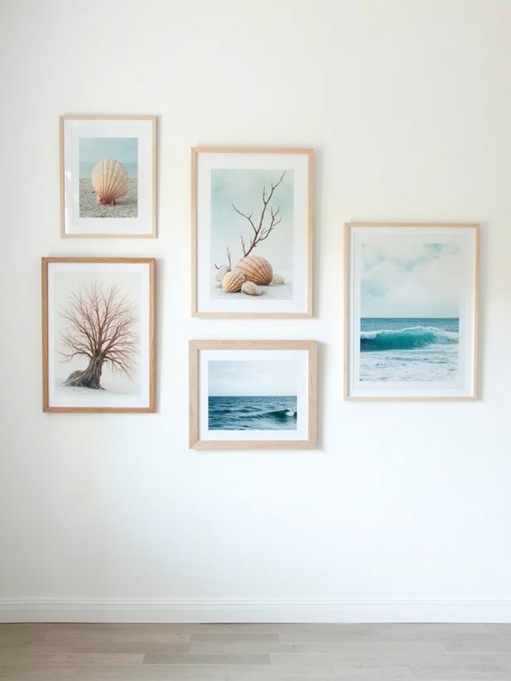 coastal wall art arrangement