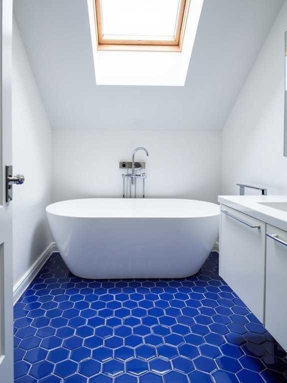 cobalt blue floor elegance