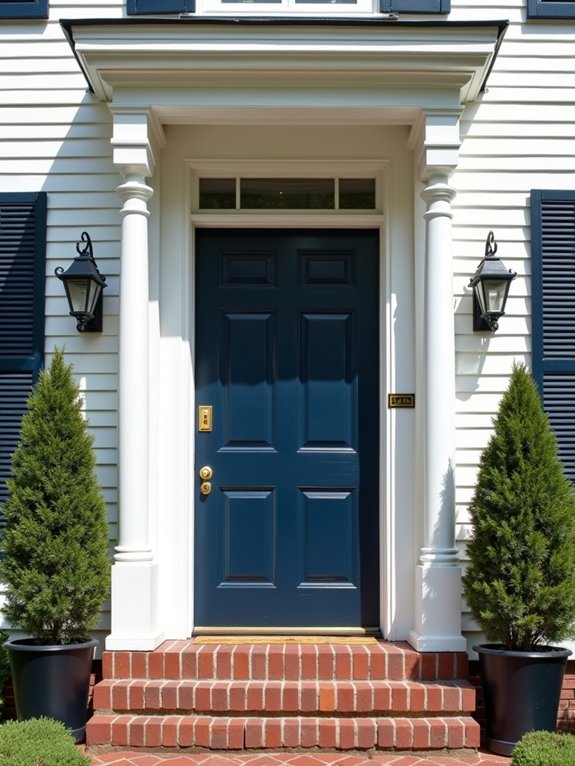 colonial front door colors