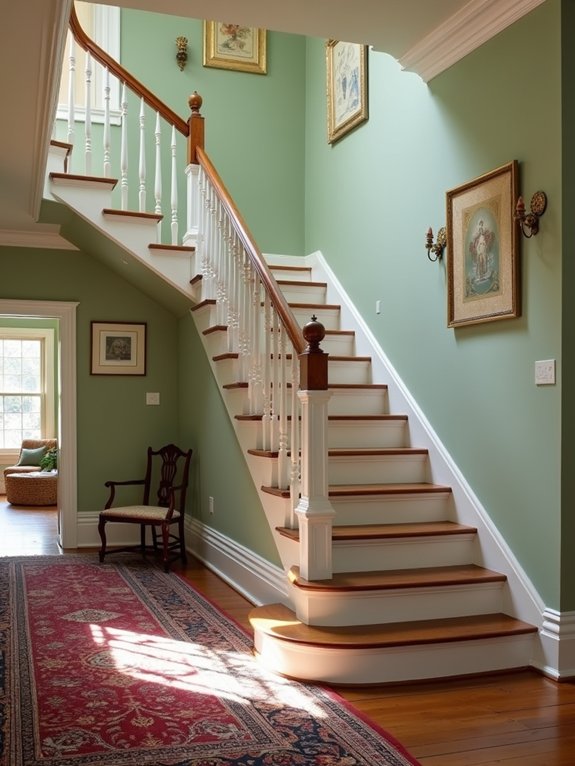colonial staircase traditional elegance
