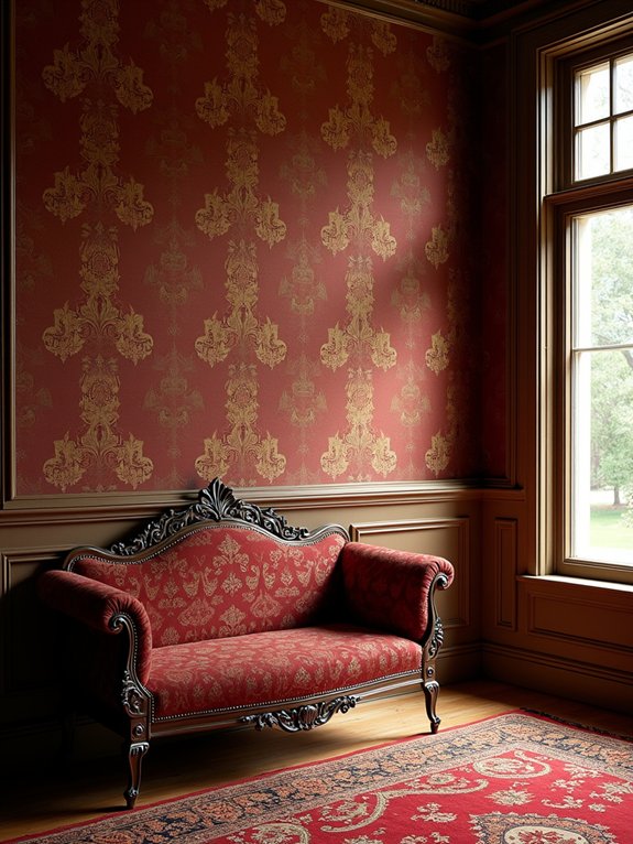 colonial wallpaper design patterns