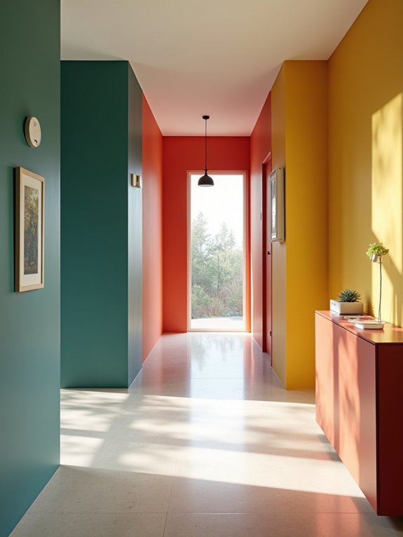 color blocking hallway transformation techniques