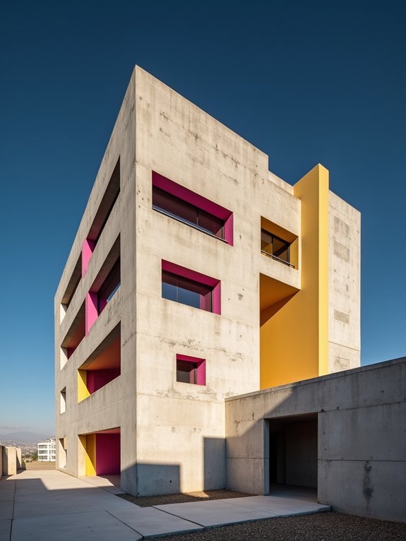 color interplay in brutalism