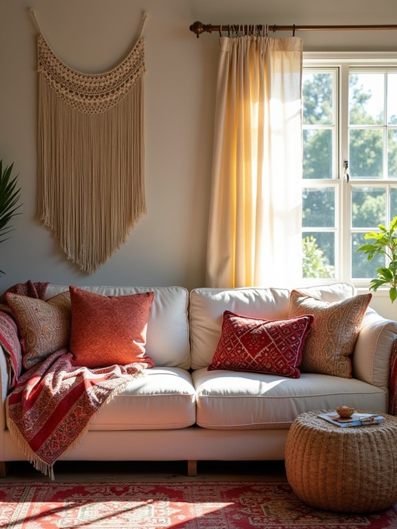 colorful moroccan throw pillows