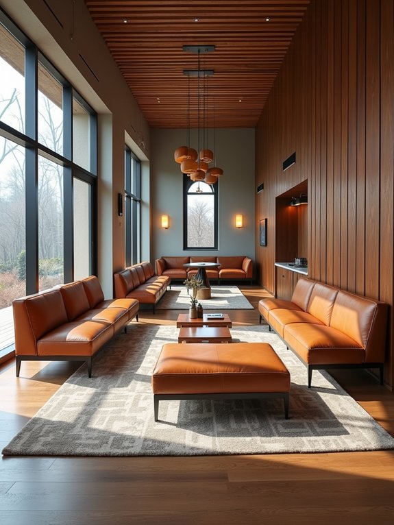 comfortable collaborative lounge spaces