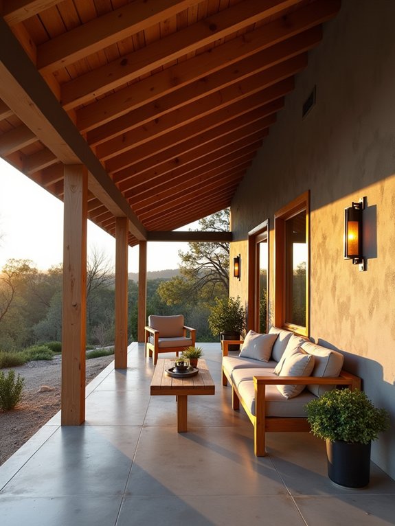 concrete and wood fusion