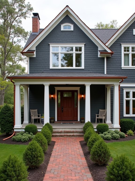 copper accents enhance elegance
