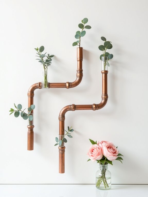 copper pipe display system