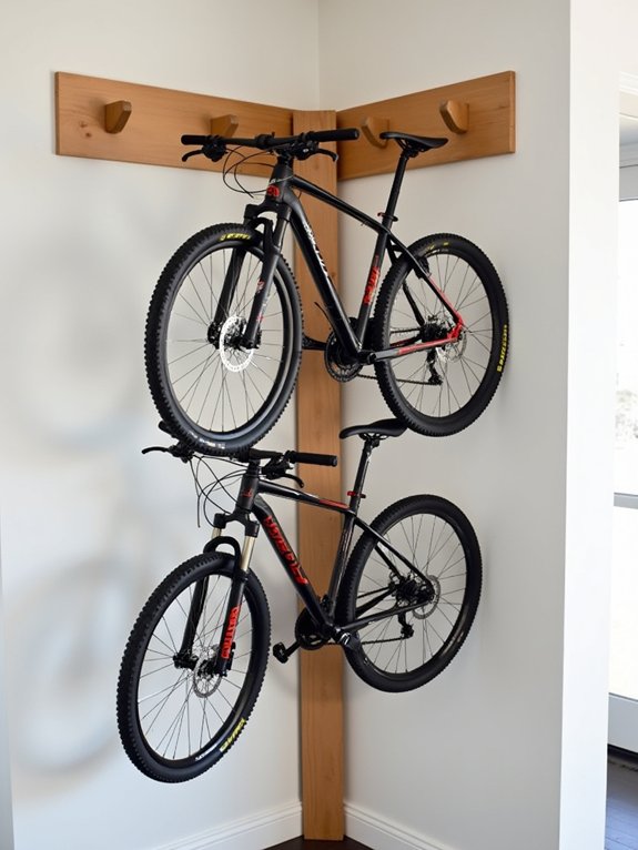 corner bike rack solutions