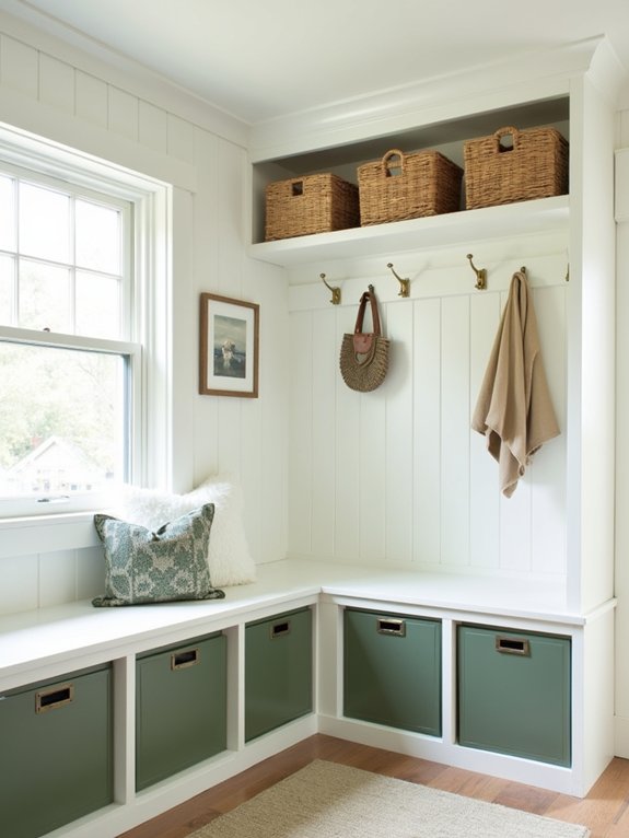 cottage style mudroom organization tips