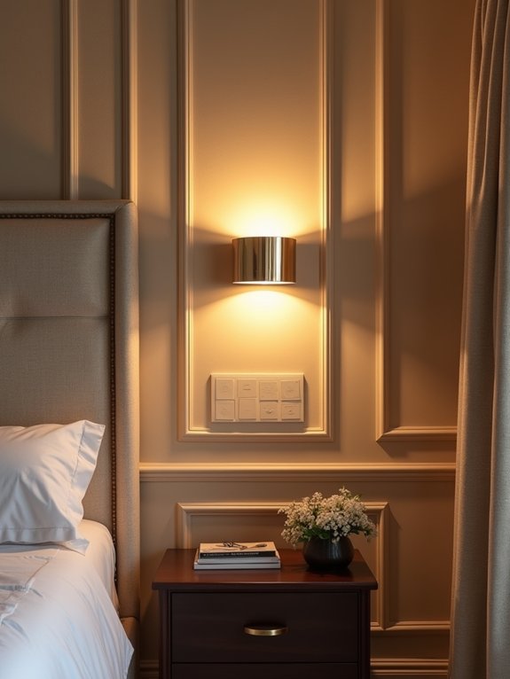 cozy ambient bedside lighting