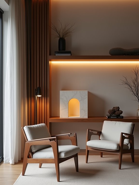 cozy architectural conversation hub