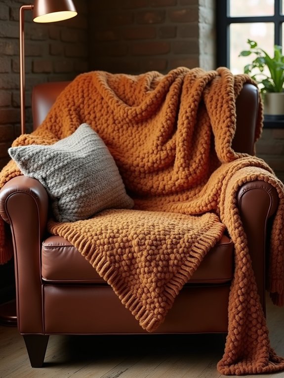 cozy autumn textile layering