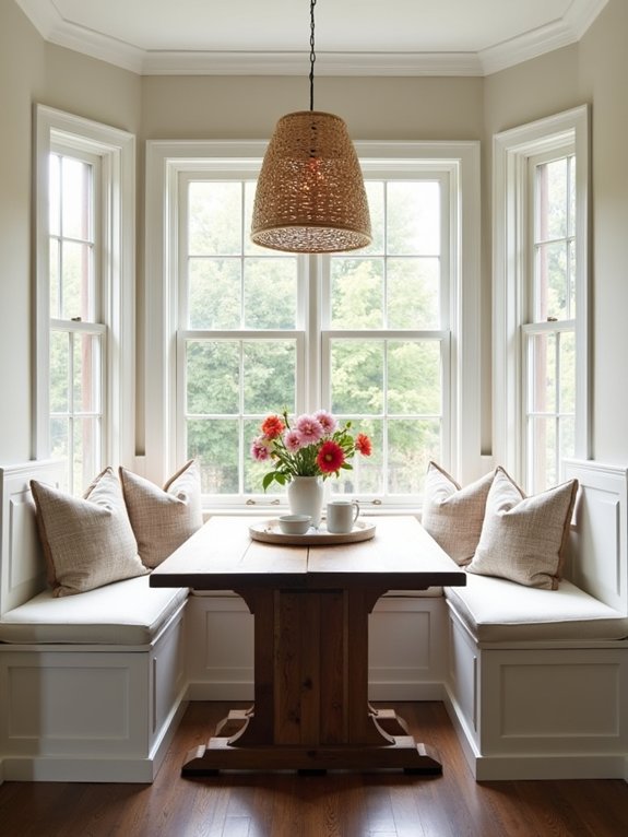 cozy bay window nook